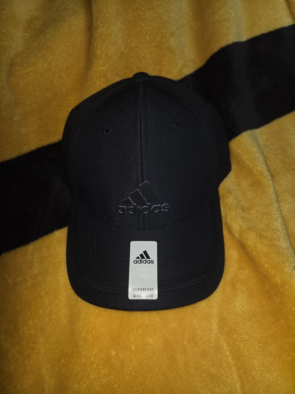 adidas Black Men's AEROREADY Logo Baseball Cap